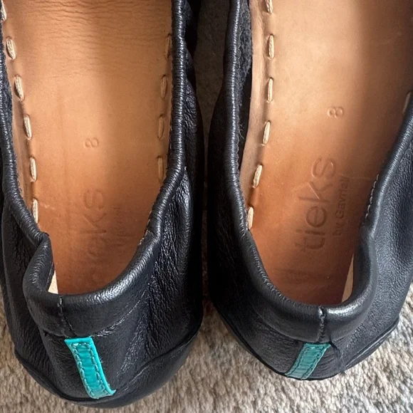 Tieks Classic Black Leather Flats - Picture 8 of 12